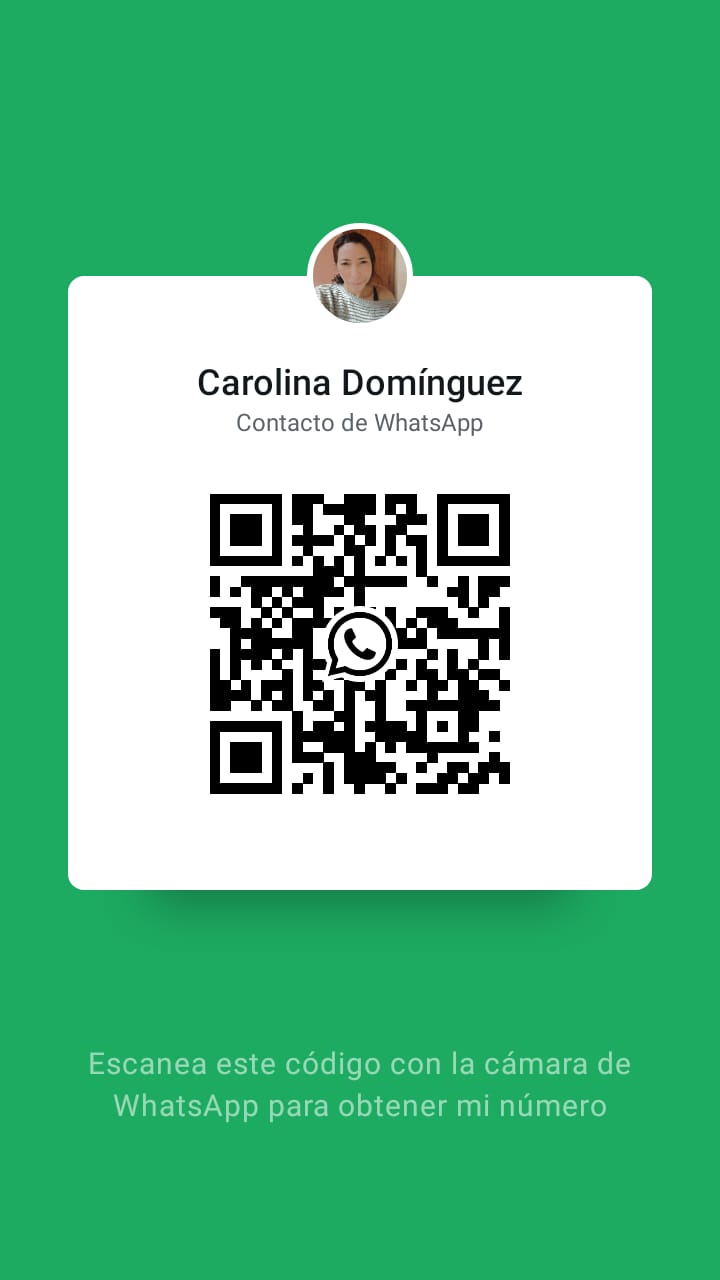 Carolina Domínguez Cisneros WhatsApp QR code