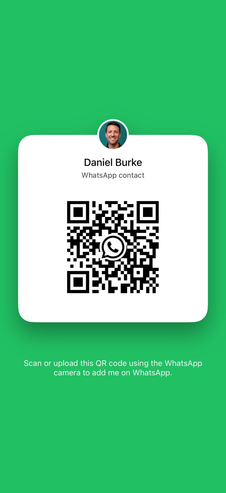 Daniel Burke WhatsApp QR code