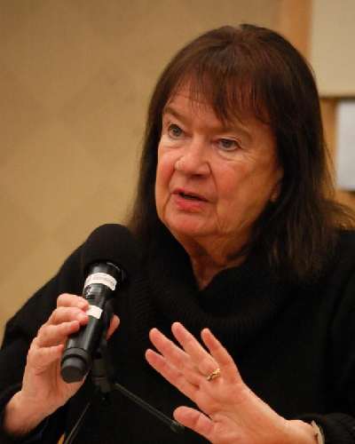 Portrait of Helga Zepp-LaRouche, founder of the Schiller Institute